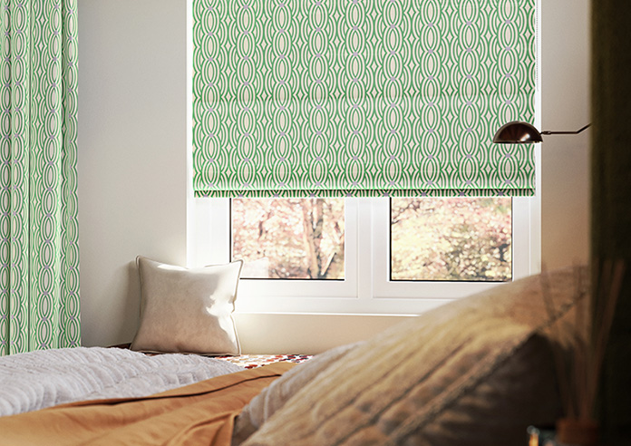 Opulent Scallop, Spearmint - Twist&Fit Roman Blind - Image 5